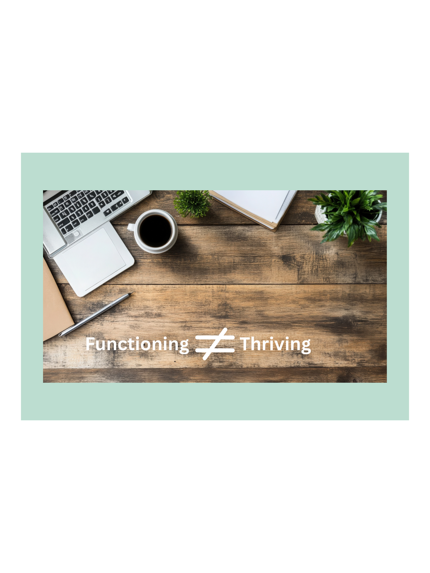 If you are functioning rather than thriving, reach out to Magnolia Psychotherapy near Short Hills, NJ