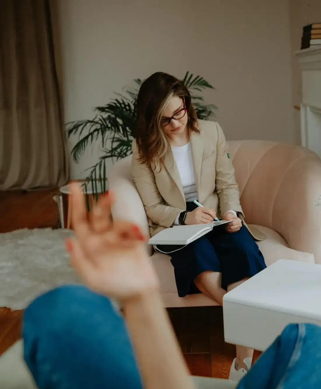 EMDR therapy session at Silver Lining Counseling in Charlotte, NC