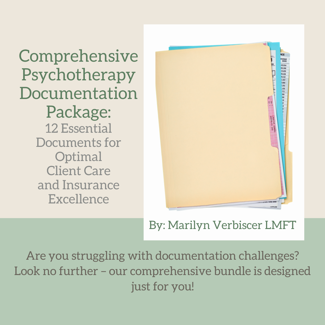 Psychotherapy Documentation Package 