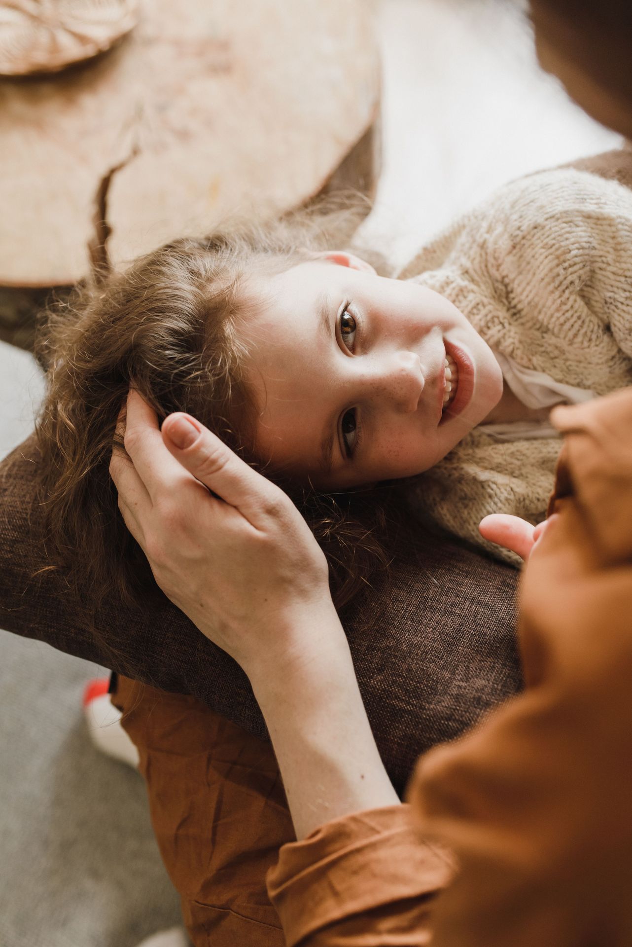 Parent and child sharing a calm, connected moment — neurodivergent parenting therapy in California