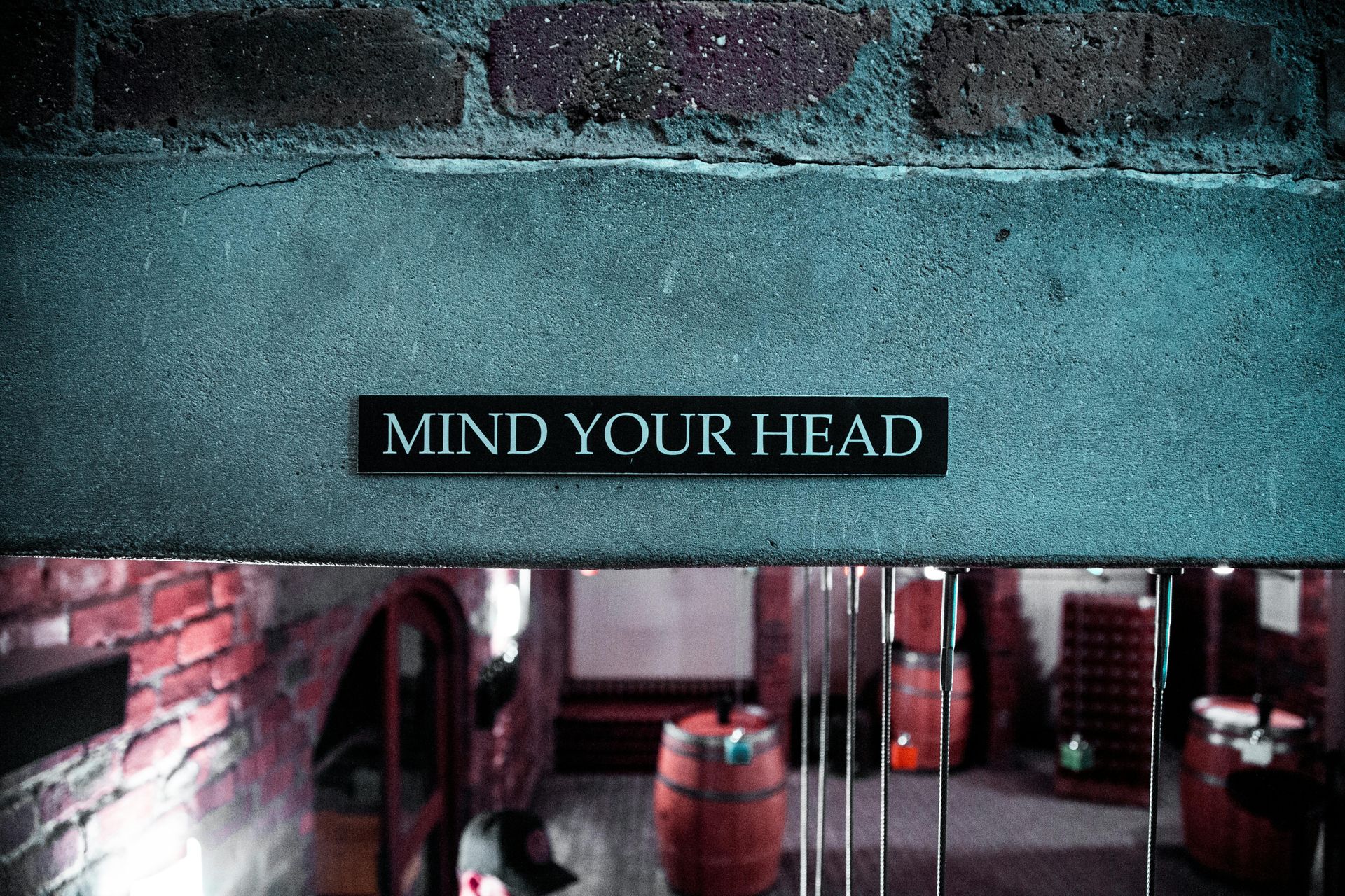 sign on wall reading, "mind your head" Habits that improve mental health