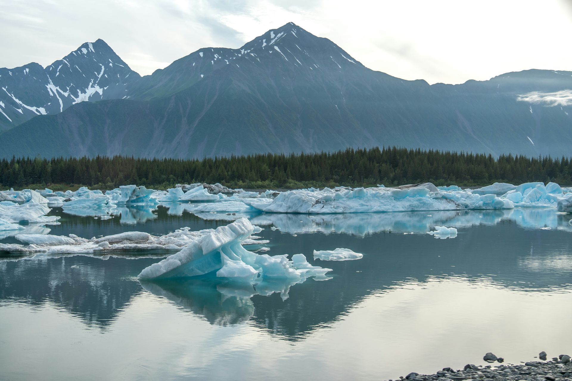 Glacier in Alaska. Online individual anxiety therapy Alaska Anchorage Fairbanks Juneau Ketchikan North Pole Wasilla Palmer Eagle River