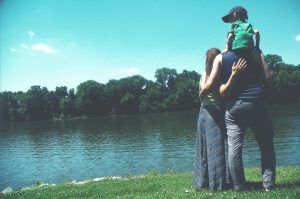 A family taking care of themselves by getting outside and relieving stress around the parks in Katy, TX 77494