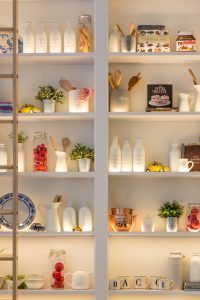decluttered space after spring cleaning to help relieve stress and anxiety