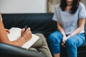 A woman in therapy, sleep disorders and how it affects your mental health blog, begin counseling in katy tx today