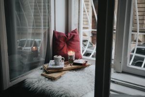 a stress free space a person created at home after learning coping skills during a counseling  session in Katy, TX 77494