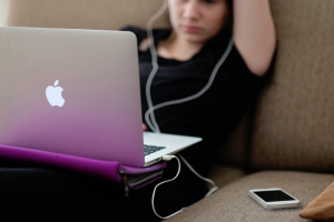 girl on computer