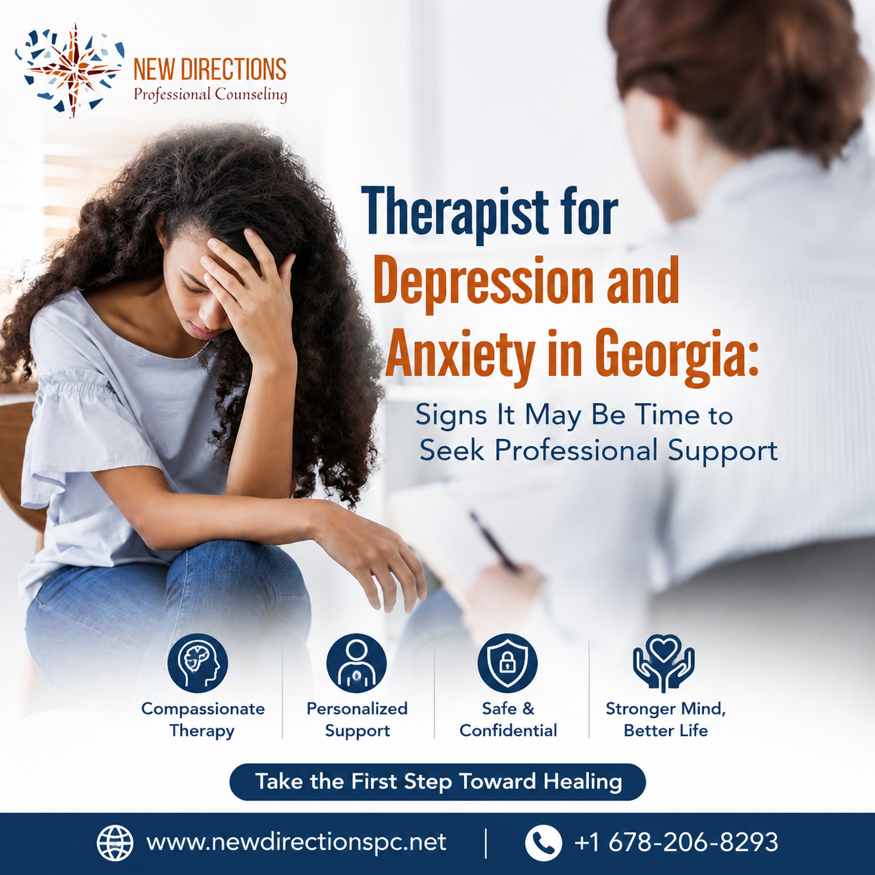 Therapist for Depression and Anxiety in Georgia: Signs It May Be Time to Seek Professional Support