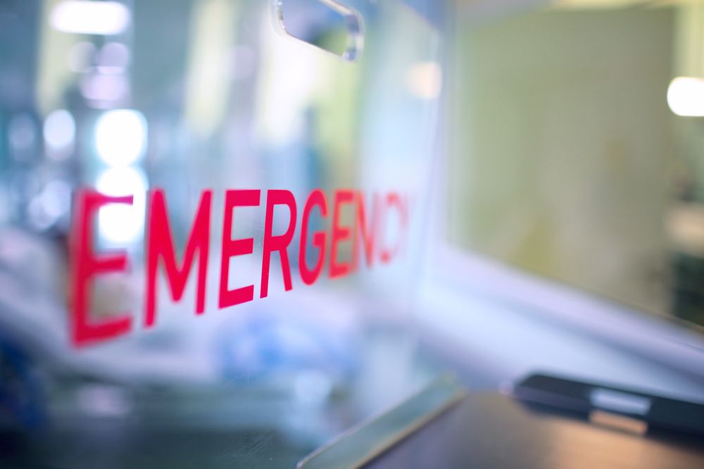 A blurred hospital emergency room sign in bold red letters captures the high-stakes, trauma-saturated environment at the heart of The Pitt — and the cumulative toll it takes on those who work there. EMDR therapy in Palm Beach County, FL helps first responders and medical professionals process the kind of repeated traumatic exposure that builds silently over years. An EMDR therapist in Palm Beach County, FL understands that trauma treatment in Palm Beach County, FL isn't just for patients — it's for the people saving them too.