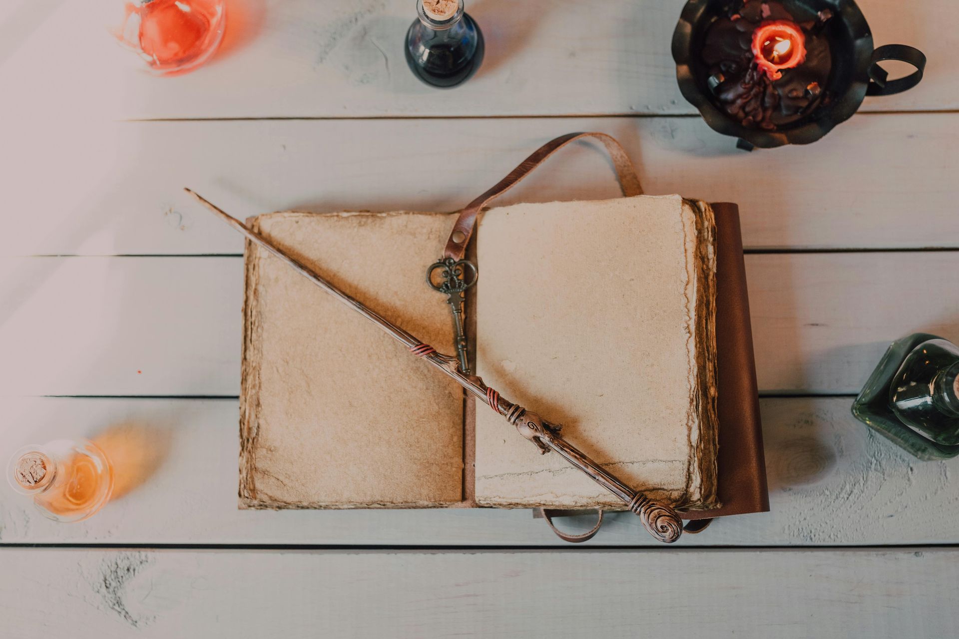 Overhead view of an open journal with a candle and keepsakes, symbolizing reflection and healing during emdr in palm beach county, fl. A calming visual for emdr therapy in palm beach, fl and emdr intensives in palm beach county, fl.