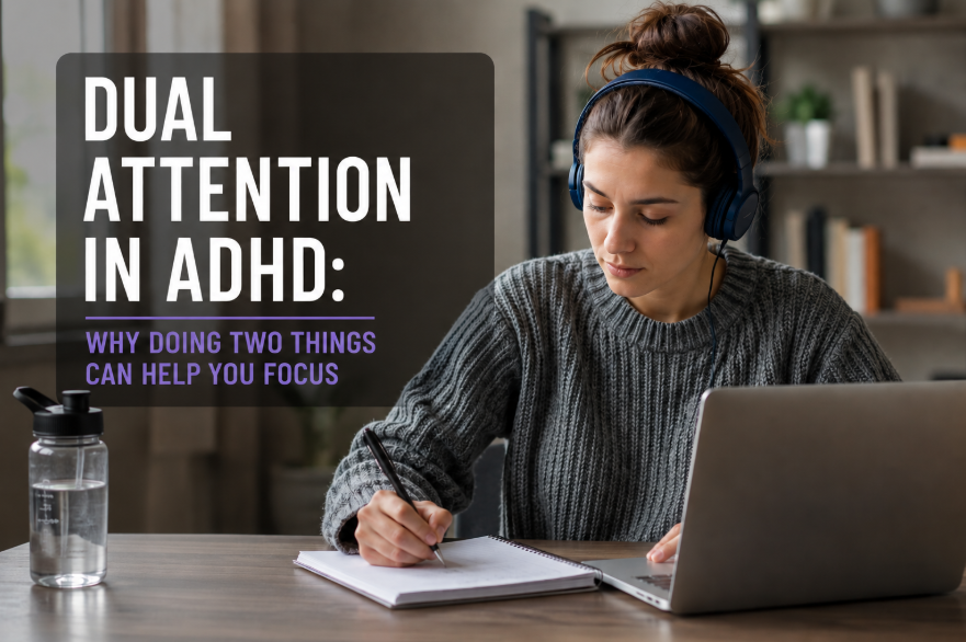 Dual Attention in ADHD: Why Doing Two Things Can Help You Focus