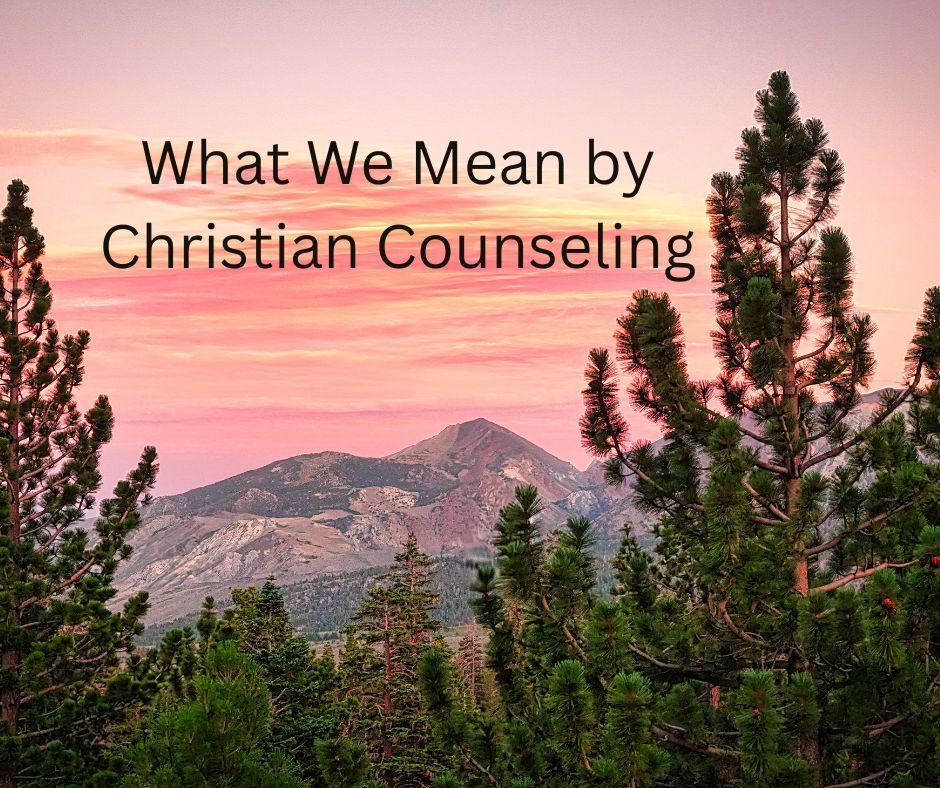 What We Mean by Christian Counseling