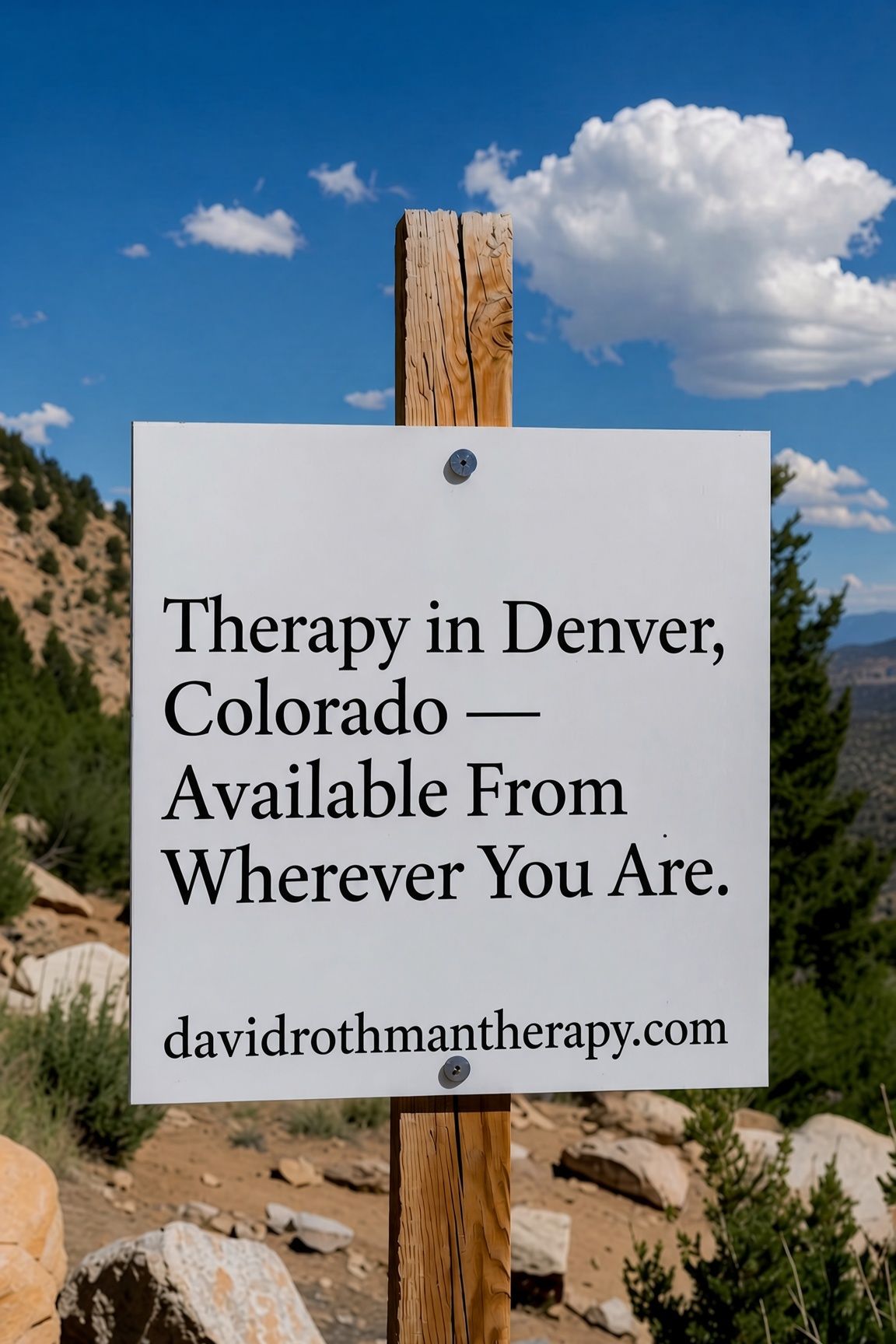 Therapy in Denver and acrcoss Colorado