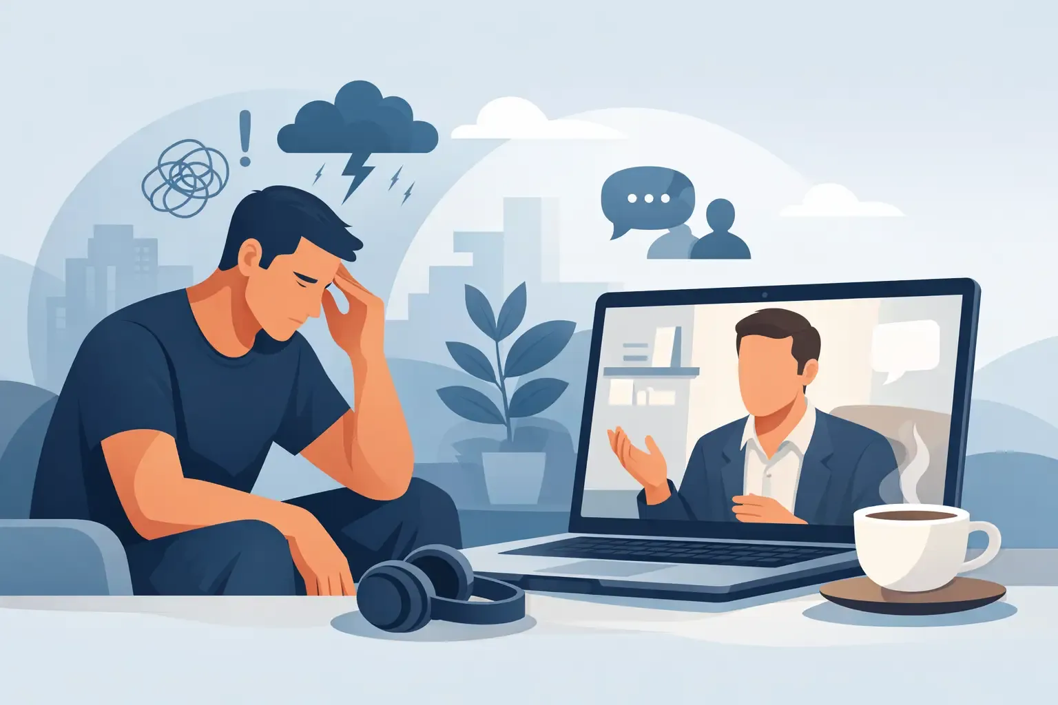 Mens Issues Online Therapy For Real Life Stress.