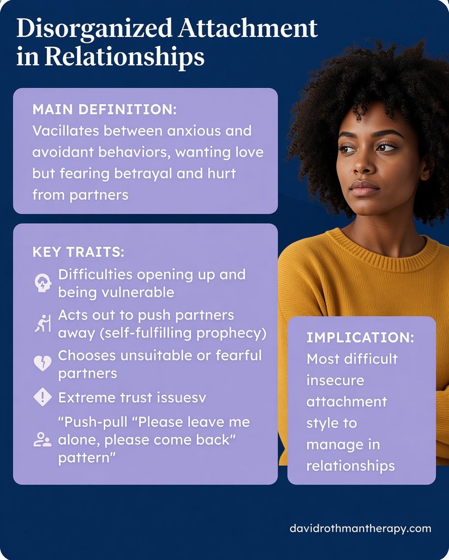 Disorganized Attachment: When You Want Closeness and Fear It at the Same Time.