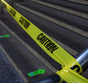 caution tape pandemic
