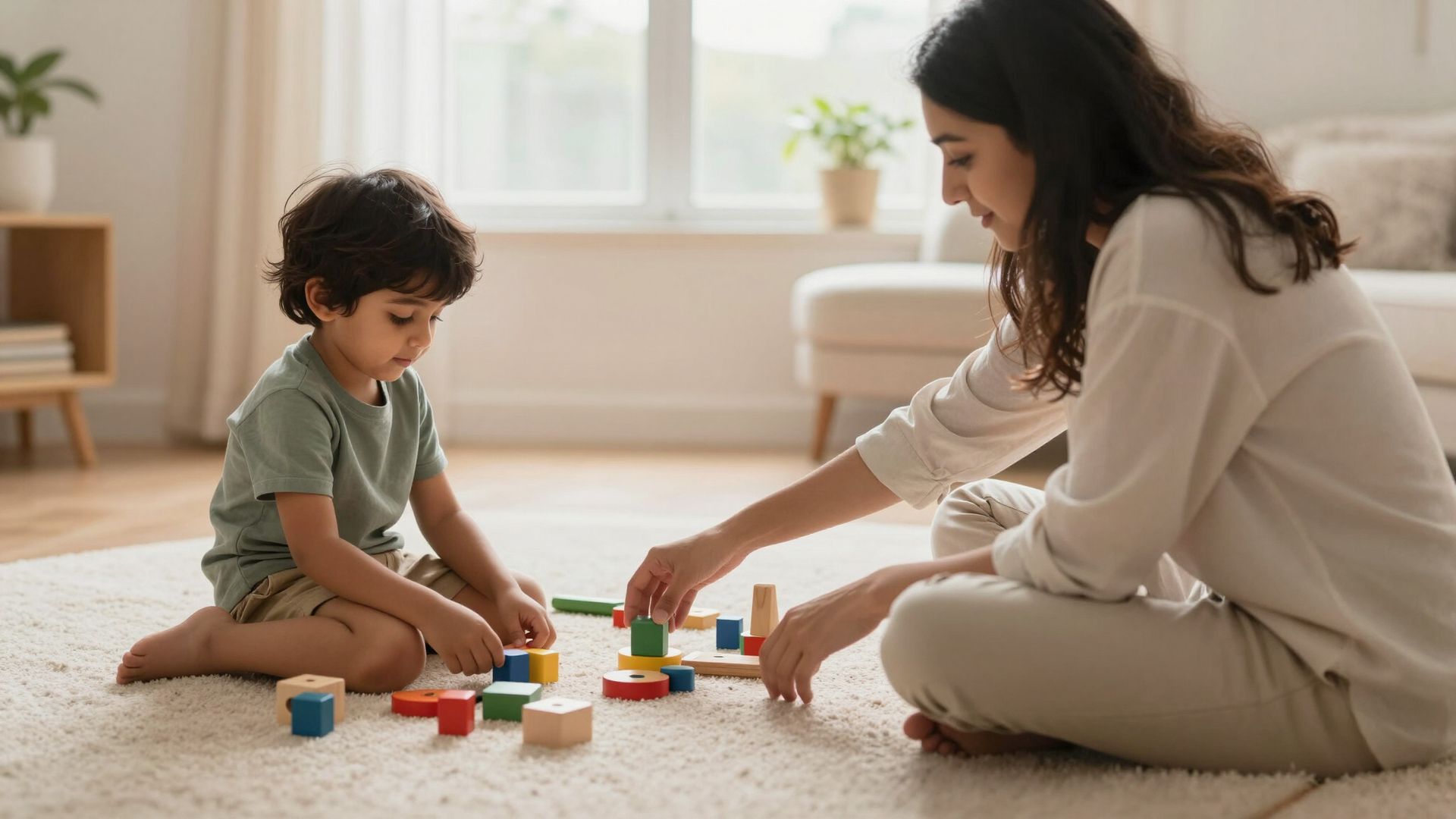 Child and Therapist 
